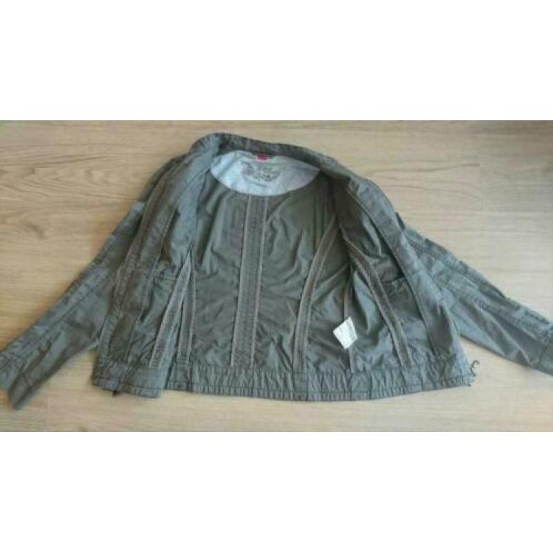 Esprit zomerjas zomer jas jack zomerjack legergroen S