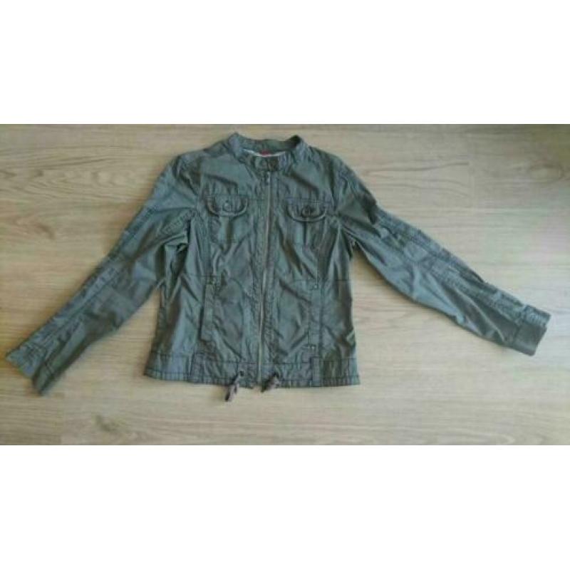 Esprit zomerjas zomer jas jack zomerjack legergroen S