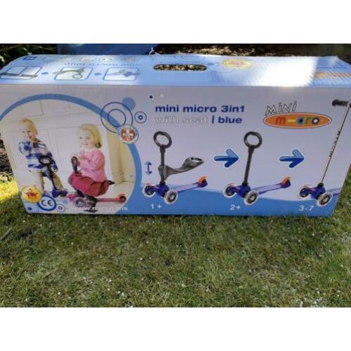 Mini micro 3 in 1 met zitje