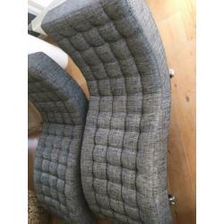 2x Chaise longue relaxstoel ligbed ligstoel