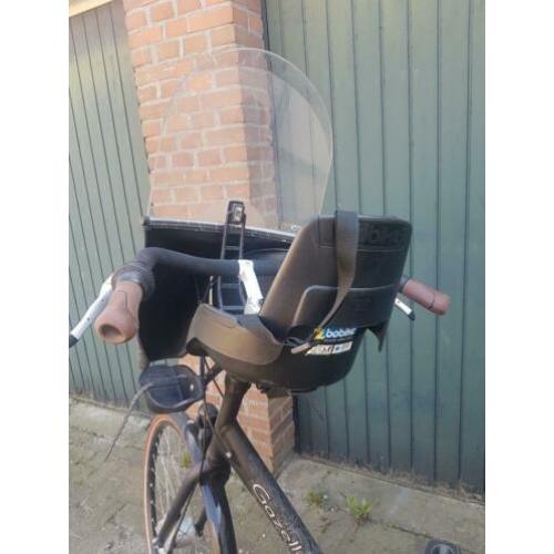 Fietsstoeltje bobike compleet met windkap en extra steun