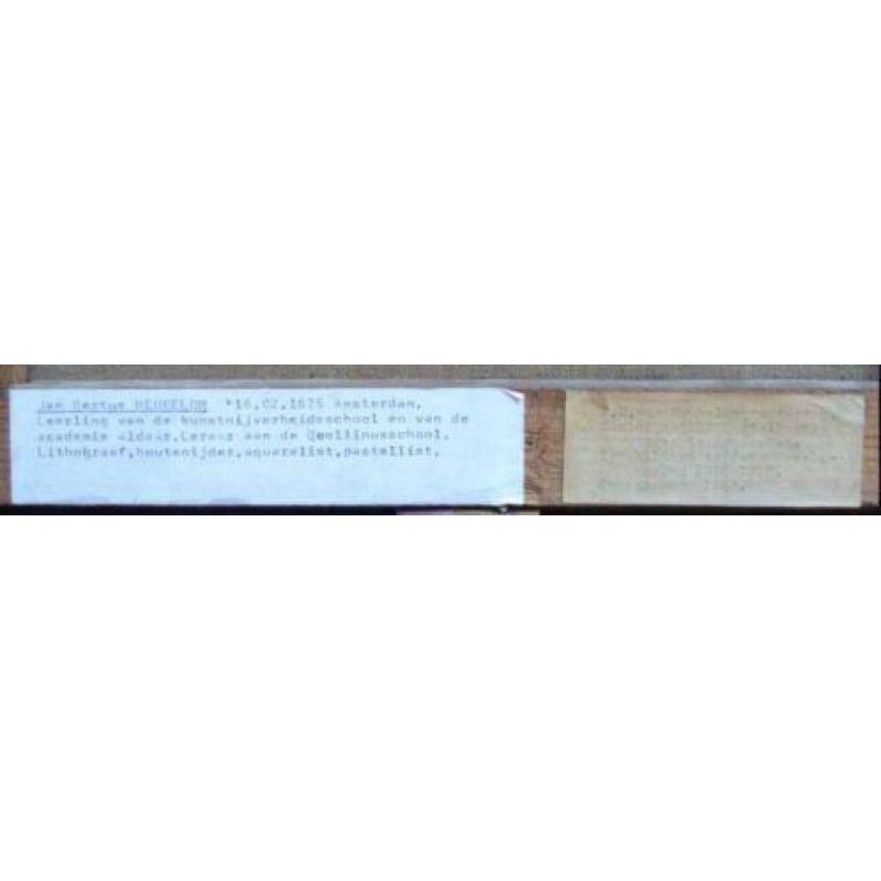 =Jan Bertus Heukelom 1875-1966=stadsgezicht AMSTERDAM===