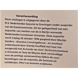 Boek: ARMANDO, tentoonstelling Berlijn 1994, zeldzaam!