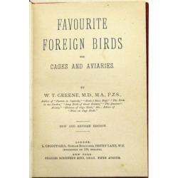 Favourite Foreign Birds for Cages & Aviaries HC WT Greene