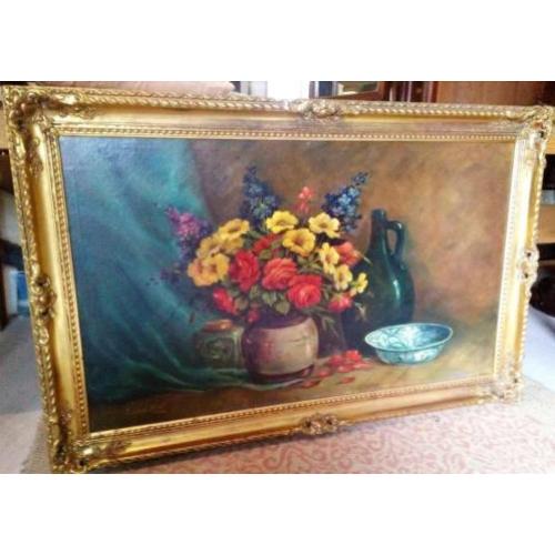 Evert Moll - olieverf op doek - groot schilderij
