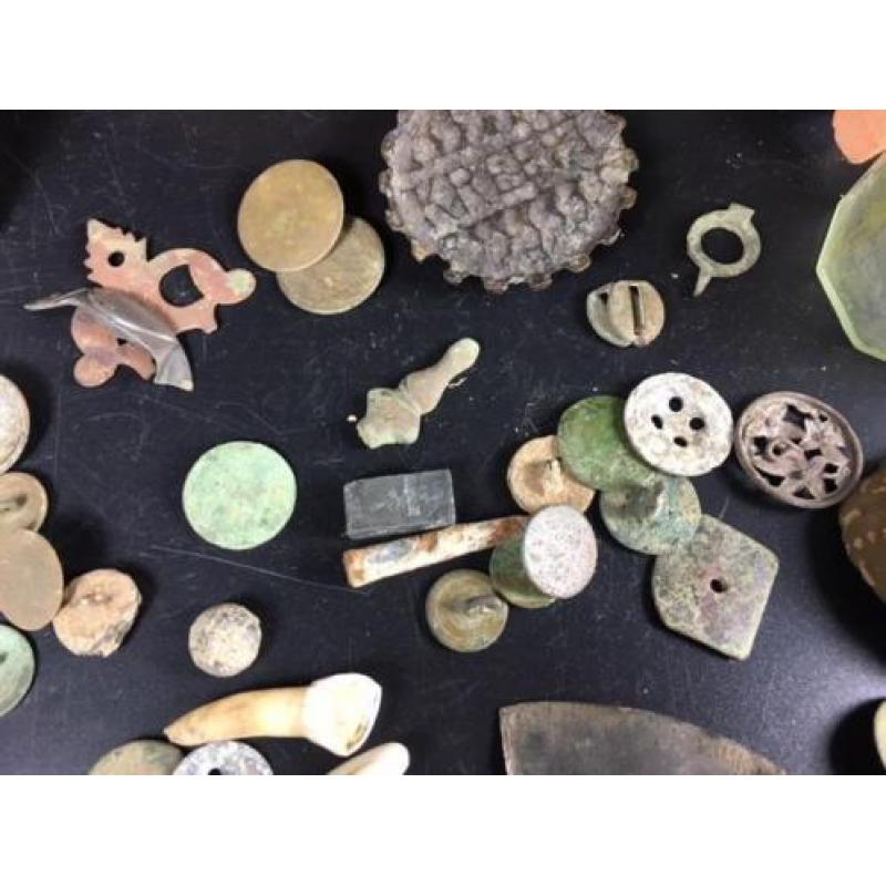 bodemvondst groot lot glas aardewerk brons romeins ed mp04