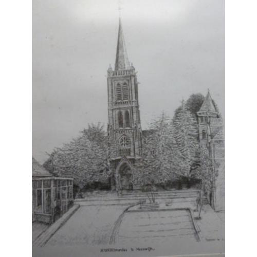 Kerk Heeswijk +Cafe en plein get J Dortmans 1984 €7,50