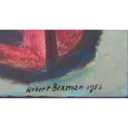 Hubert Bekman fantasie figuur in paars / rood