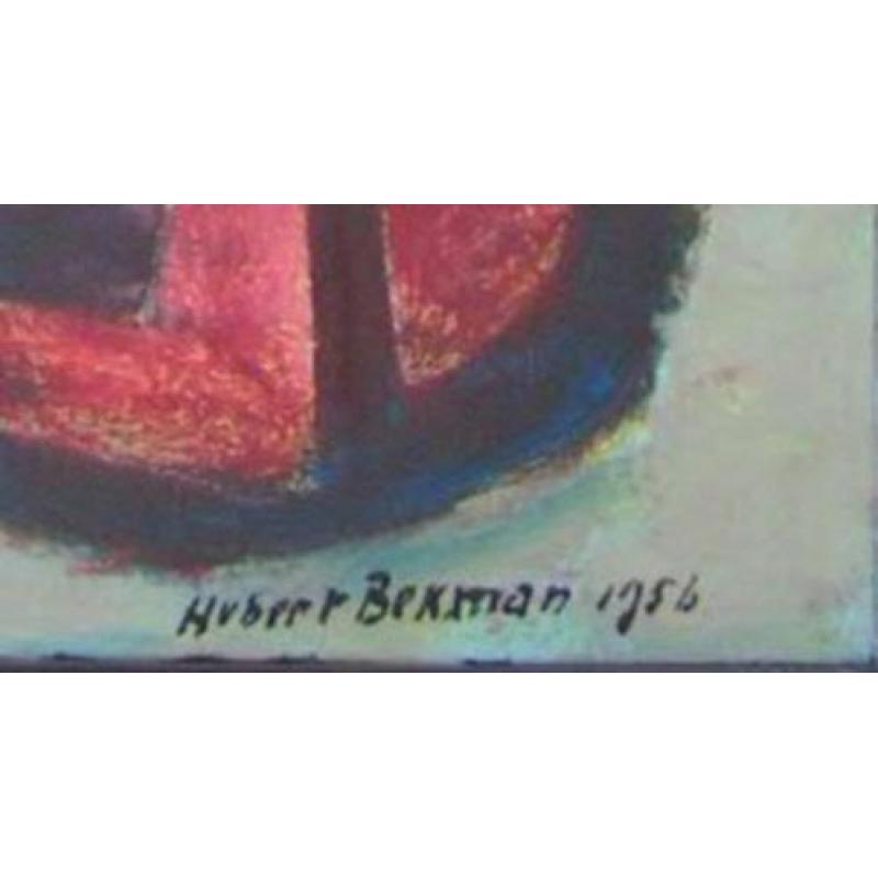 Hubert Bekman fantasie figuur in paars / rood