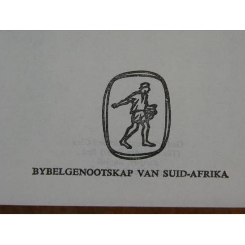 Bijbel, Zuid-Afrikaans, in goede staat.