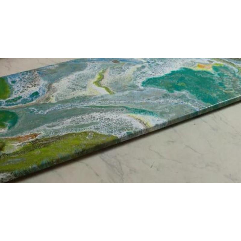 Nieuw handgeschilderd acryl schilderij / MAAT 120/40CM