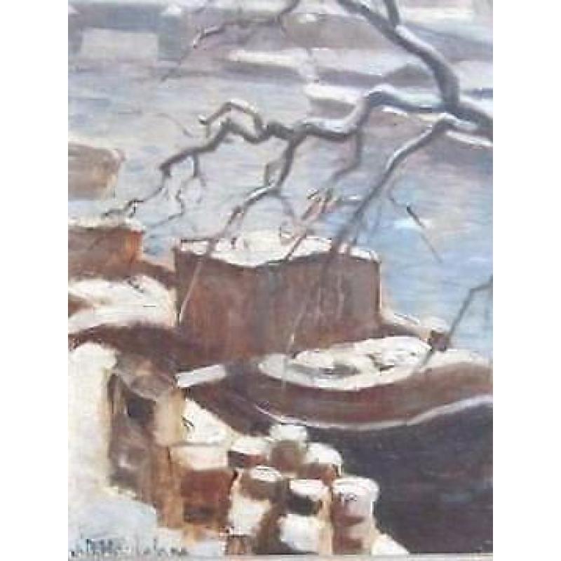 =Jan Bertus Heukelom 1875-1966=stadsgezicht AMSTERDAM===