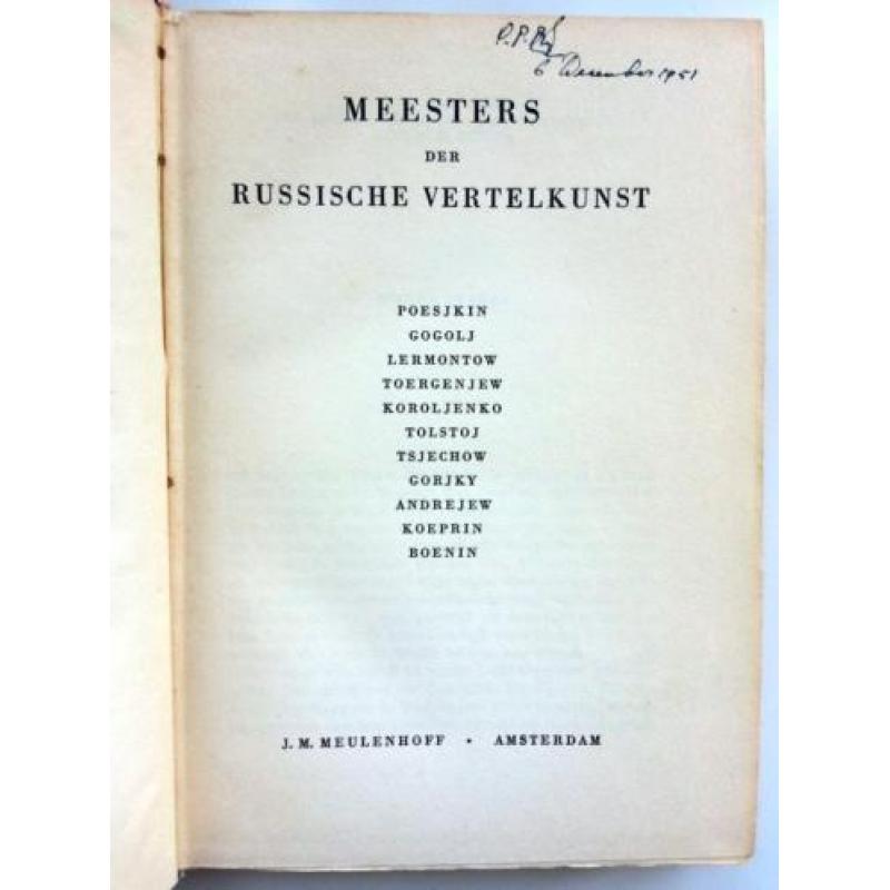 Meesters der Russische Vertelkunst - Poesjkin-Gogolj-Lermont