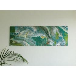 Nieuw handgeschilderd acryl schilderij / MAAT 120/40CM