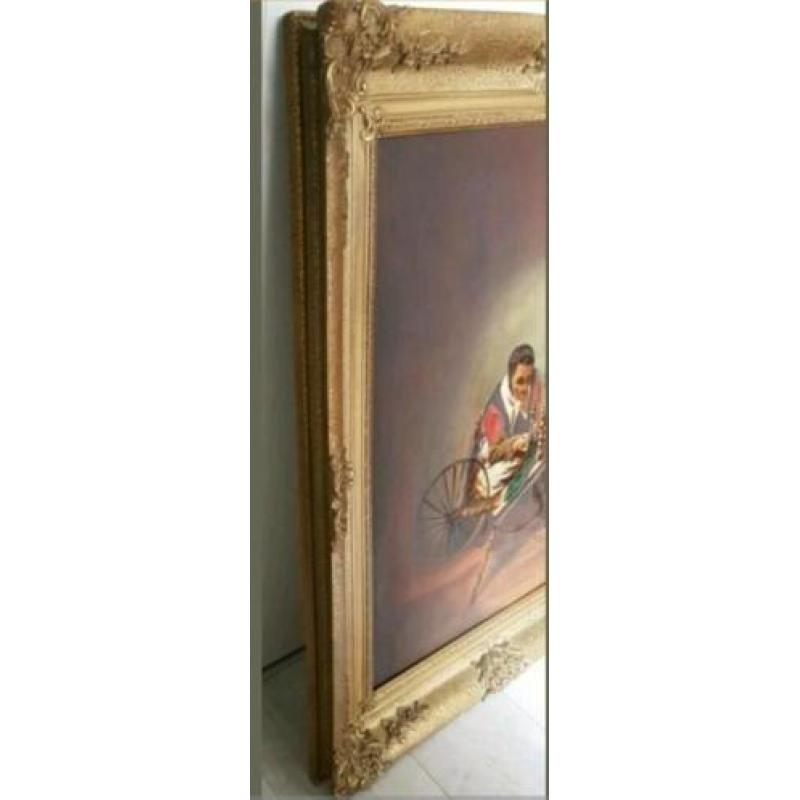 Prachtige Antieke Schilderij
