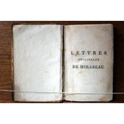 1803. Zes Antieke boeken. Lettres Originales De Mirabeau