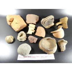 bodemvondst groot lot glas aardewerk brons romeins ed mp04
