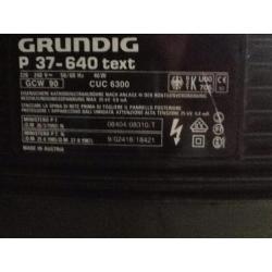 TV, Grundig P37-640 Text, afstandsbediening + wandbeugel