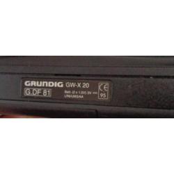 GRUNDIG GW-X 20 WALKMAN draagbare cassette speler WERKT port