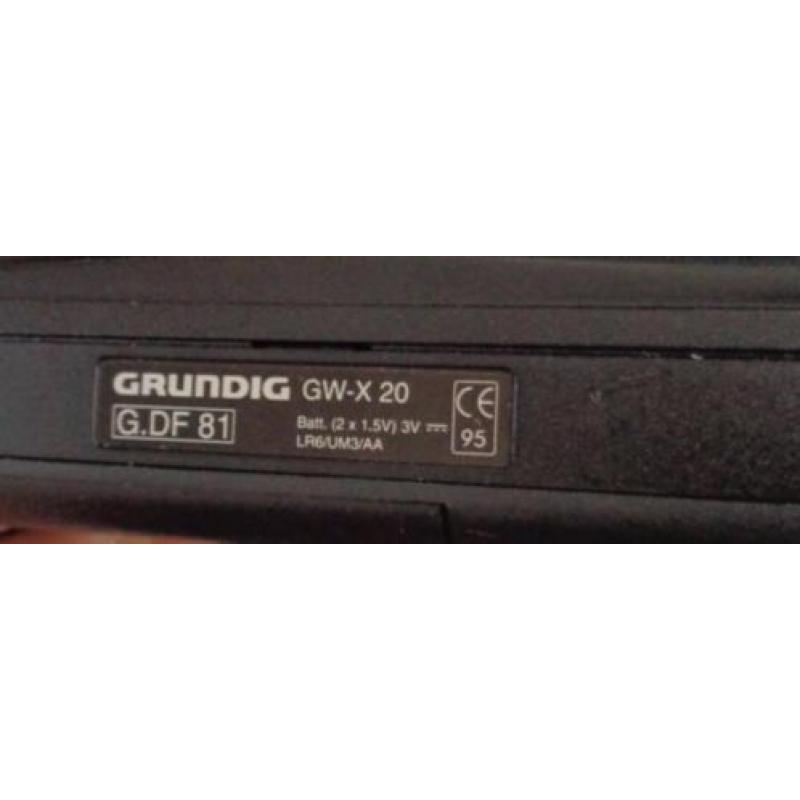 GRUNDIG GW-X 20 WALKMAN draagbare cassette speler WERKT port