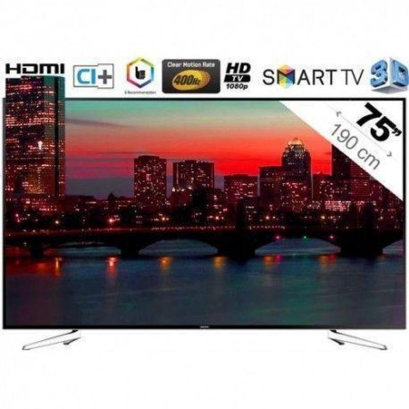 Bioscoop tv! 75 inch Samsung UE75H6400 3D smart led tv