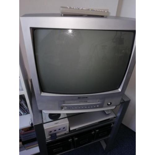Samsung TV met ingebouwde videorecorder + veel videobanden