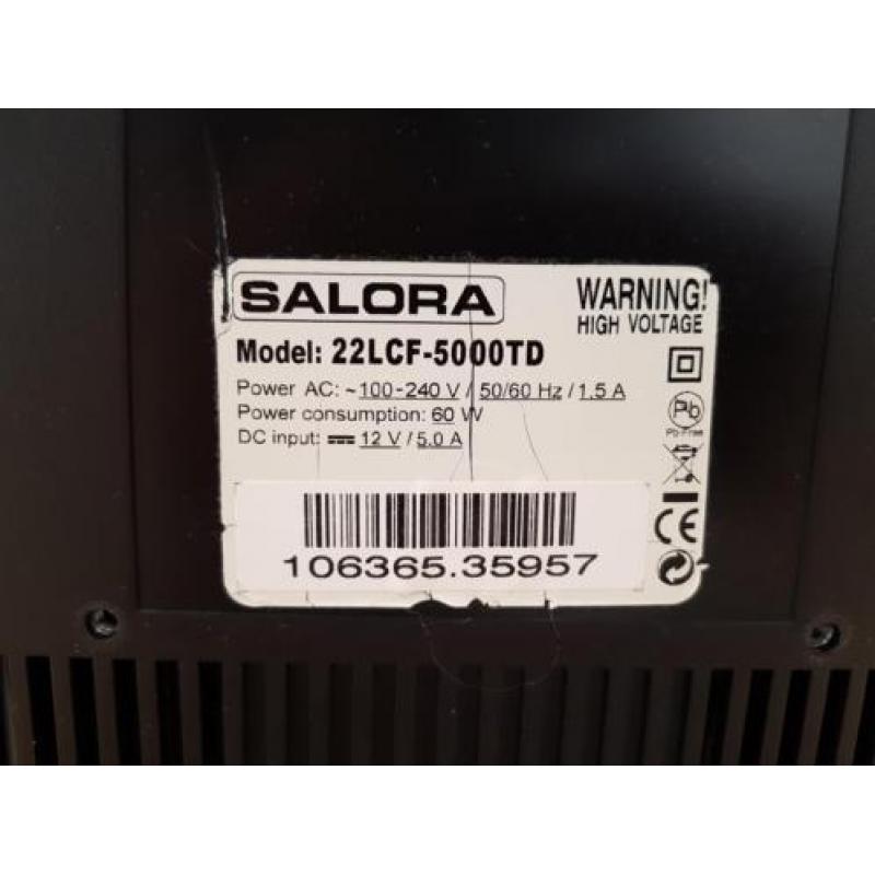 Salora HD 22 inch flatscreen met DVD-speler/USB