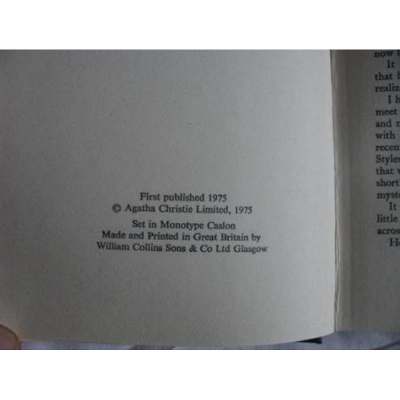 Agatha Christie - Curtain, Poiret's last case (1e druk)