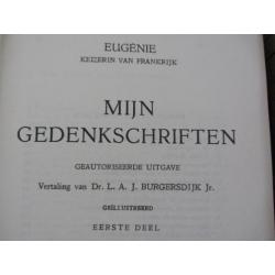 1920-Gedenkschriften van Keizerin Eugenie deel 1+2 Frankrijk