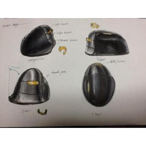 R-Go HE Mouse, Ergonomische muis, L, Rechts, Draadloos