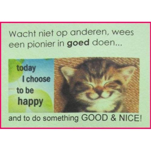 Doe iets goeds :)