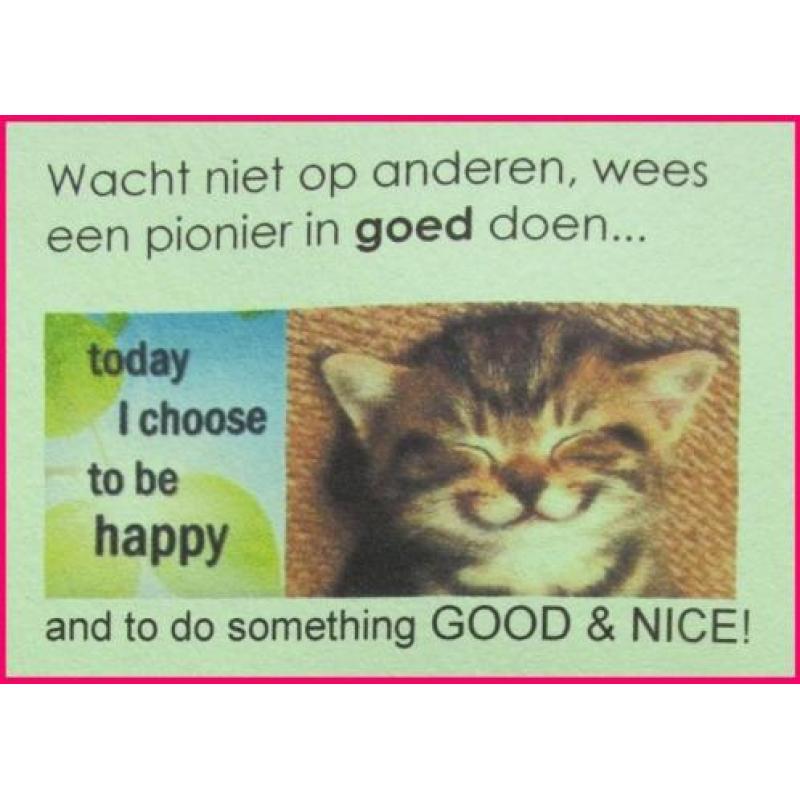 Doe iets goeds :)