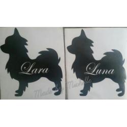 Diverse honden stickers ( chihuahua / pomeriaan )