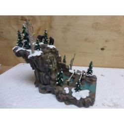 department 56 mountain creek waterfall scenery waterval