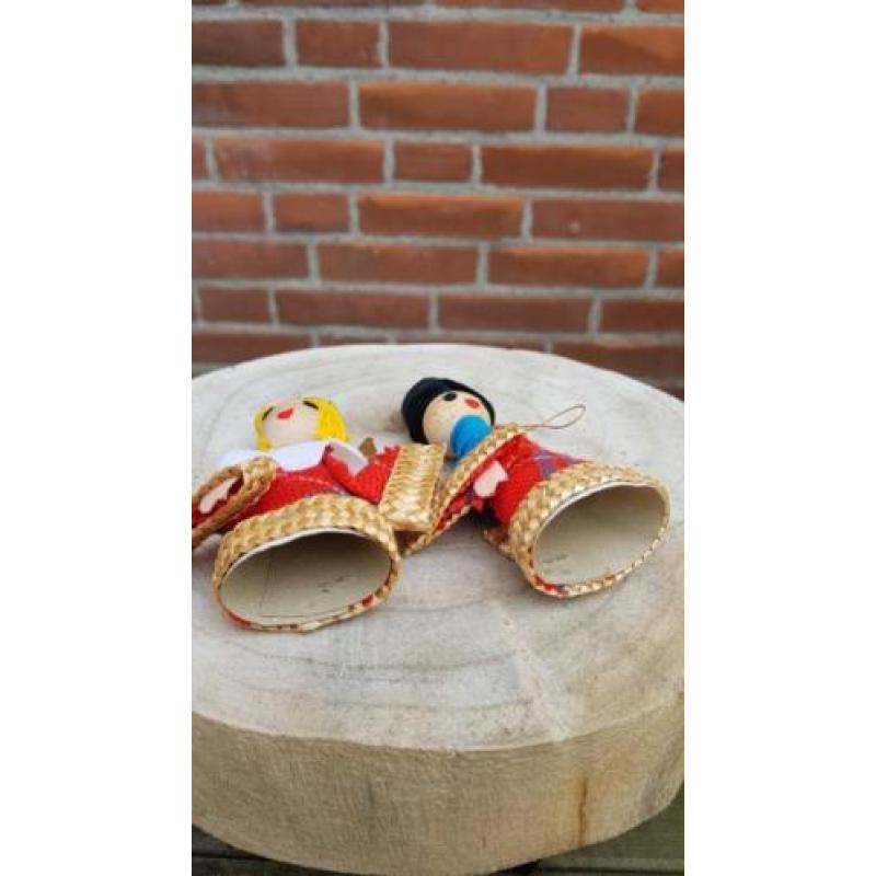 Vintage oude engel en herder