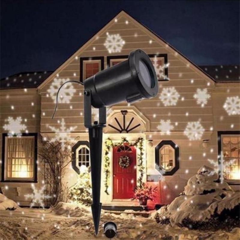 buiten Kerst verlichting sneeuwvlok snowflake projector LED
