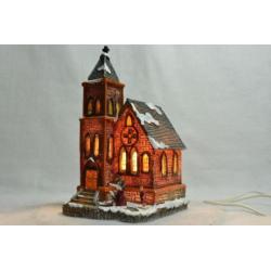 Intratuin Kerstdorp Kerk met Zangkoortje