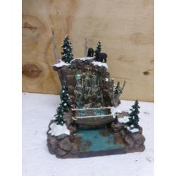 department 56 mountain creek waterfall scenery waterval