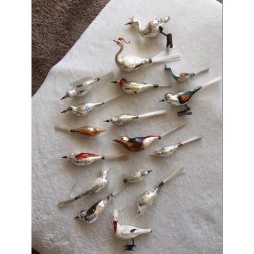 Oude kerstbal vogeltjes