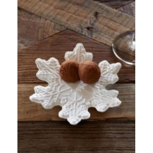 NIEUW Riviera Maison Snowflake party plate S
