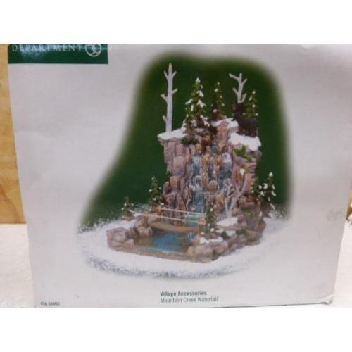 department 56 mountain creek waterfall scenery waterval