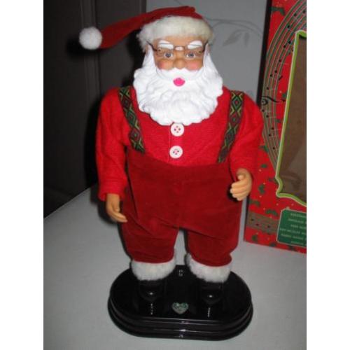 Kerstman/Santaclaus 35 cm - danst op muziek - zgan in doos