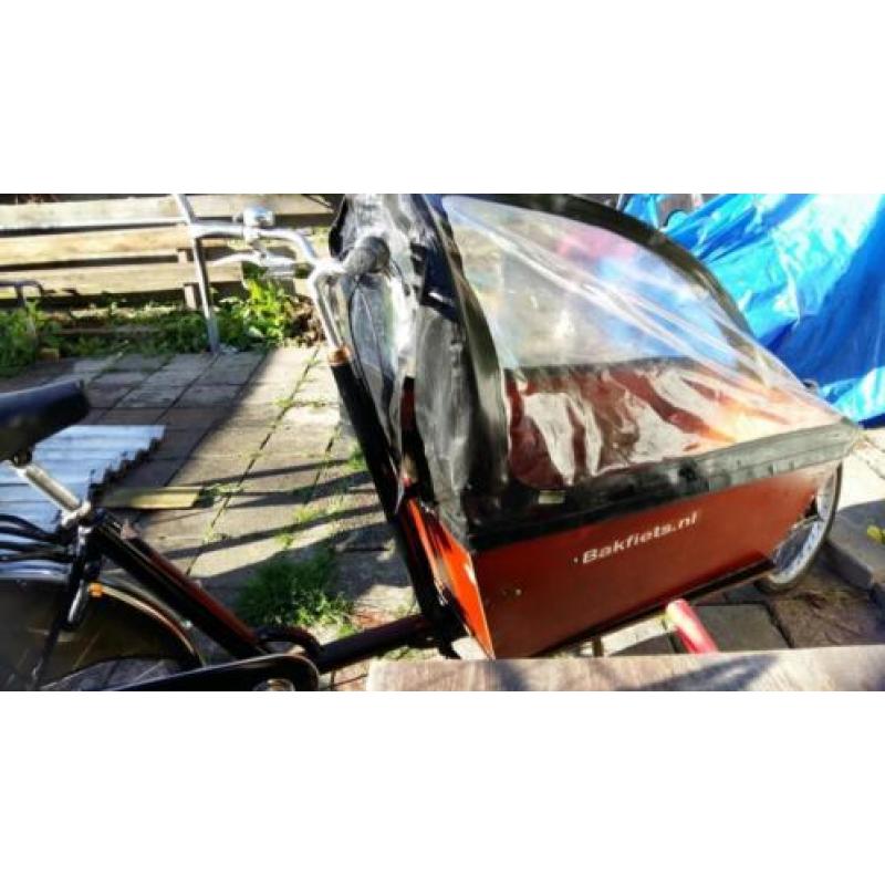 BAKFIETS. NL Lang met huif en 7 versnellingen Z.G.A.Nieuw!!