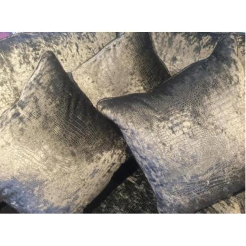 Croco print Velours stof ERIC KUSTER Hoekbank LAAGSTE PRIJS
