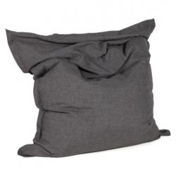 Reuzenpoef 'PILO' uit grijze chenille stof 135x175 cm