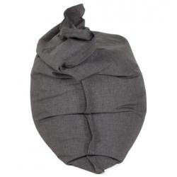 Reuzenpoef 'PILO' uit grijze chenille stof 135x175 cm