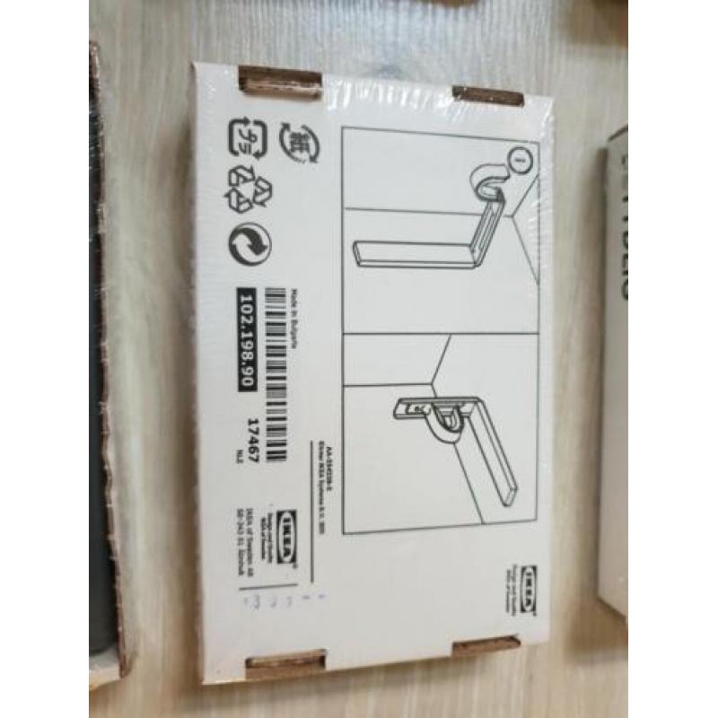 Wand- plafondbevestiging IKEA zilverkleurig nieuw