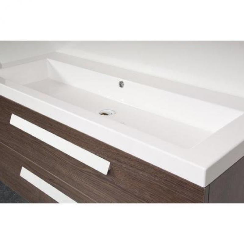 Saniclass Foggia badmeubelset 100cm 0 kraangaten wit