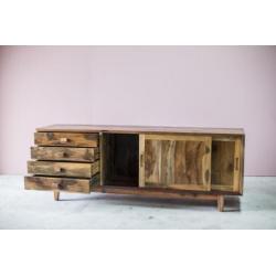Dressoir tv kast scrapwood teakhout oude vissersbootjes Bali