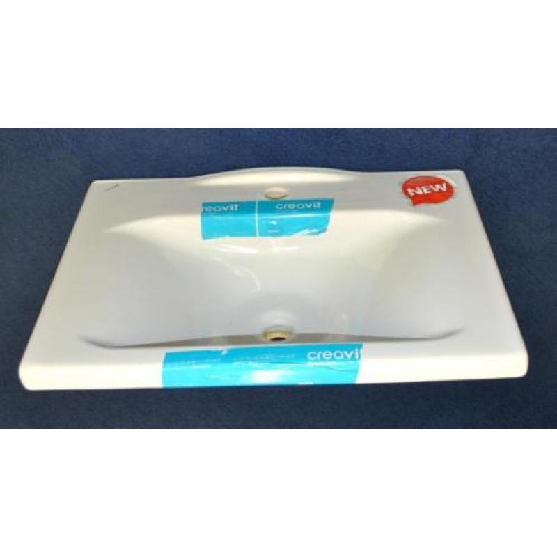 90 of 65 cm. keramische wastafel voor op een meubel !